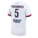 Paris Saint-Germain Marquinhos #5 Borte Drakt 2025-26 Kortermet